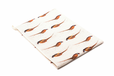 Clare Brownlow Pheasant Tea Towel
